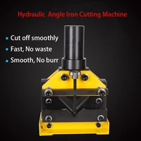 20t hydraulic angle iron cutting machine width 6060mm7575mm electric hydraulic angle iron cutter cac 60 max thickness 6mm