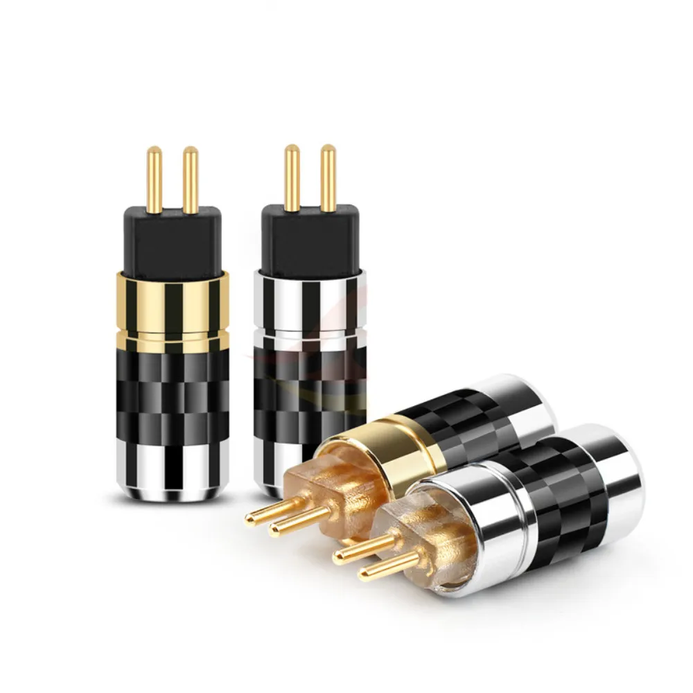 

0.78mm 2 Pins Headphone Jack For UM3X W4R UE18 HiFi Headset Gold-Plated Minijack Soldering 0.78 Plug Earphone DIY Aduio Adapter