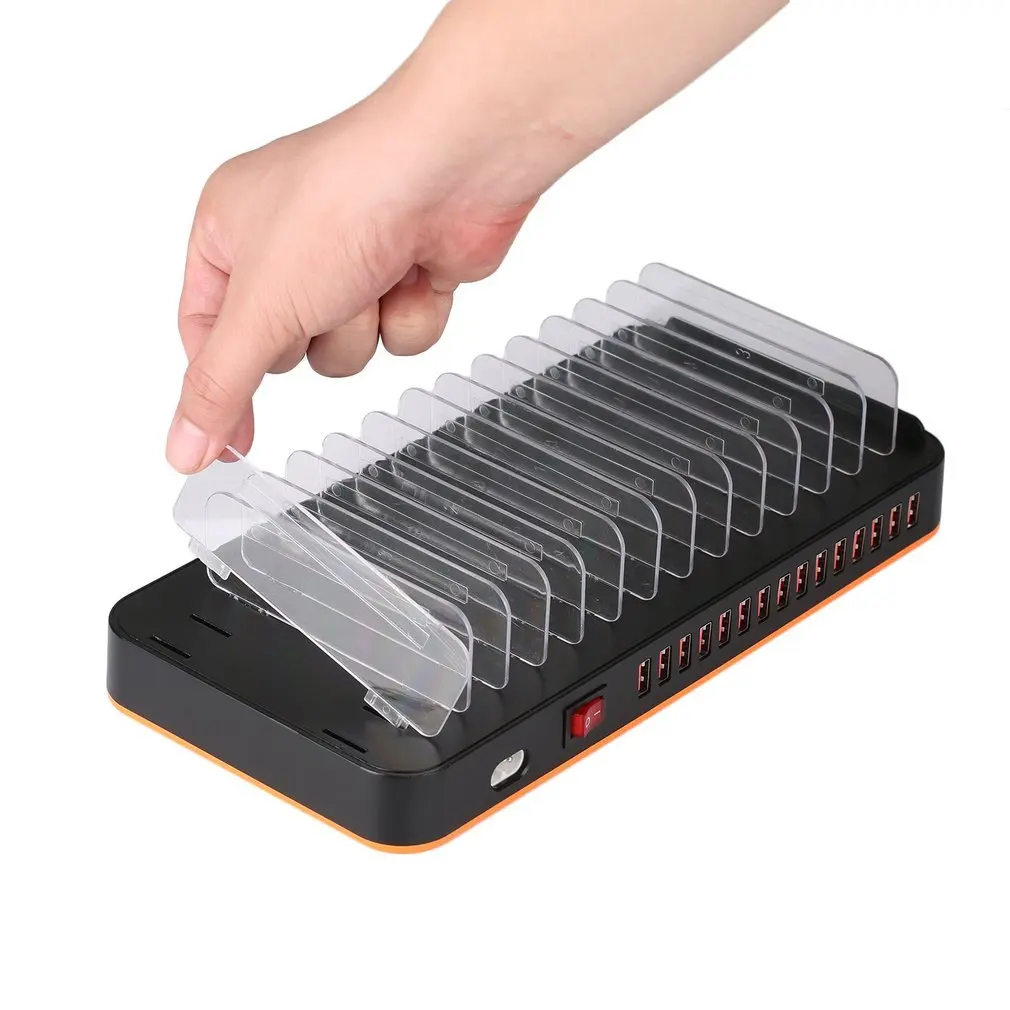 Порт в состоянии Смарт USB телефон Быстрая зарядка станция концентратор стенд 15