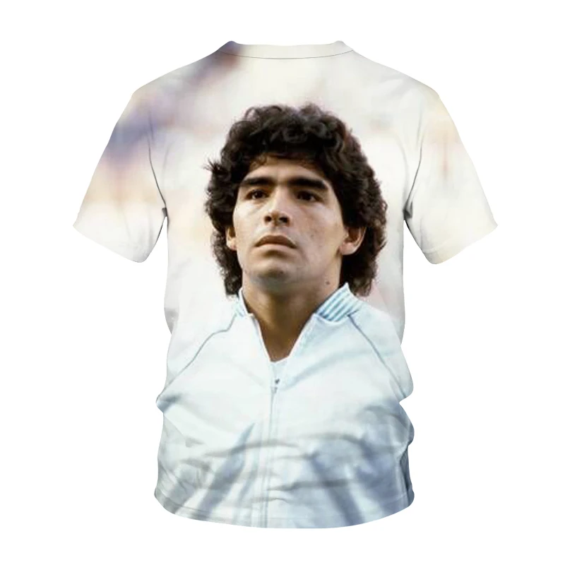 

2021 New Summer Diego Maradona Harajuku Men's T Shirt Fashion Casual Boy O-Neck Short-Sleeved TShirt Kid's Top Tees Sweatshirt