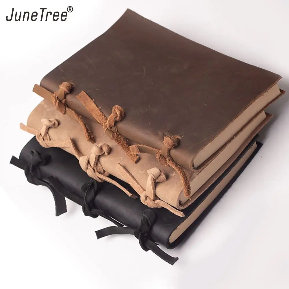 2019 Винтаж пустой Дневники ежедневники тетрадь записная книжка Кожа Веревка