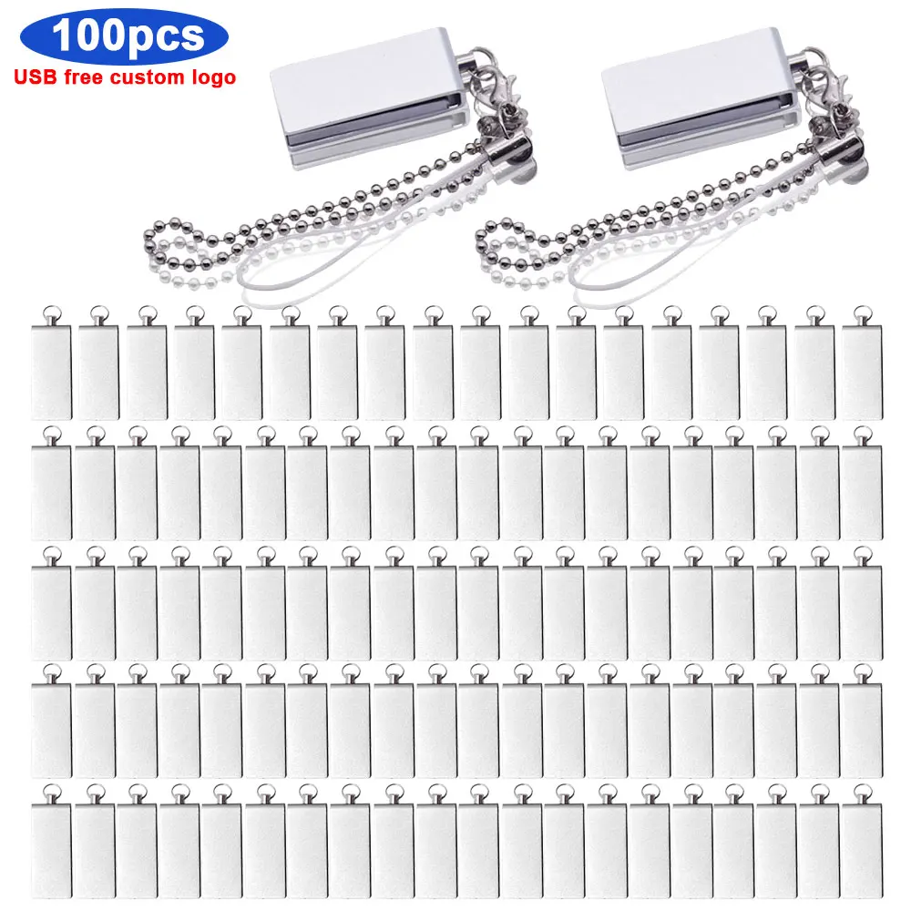 

100pcs/lot New metal usb flash drive 64GB 32GB 16GB 8GB pen drive 128GB pendrive waterproof U disk cel usb stick gift free logo