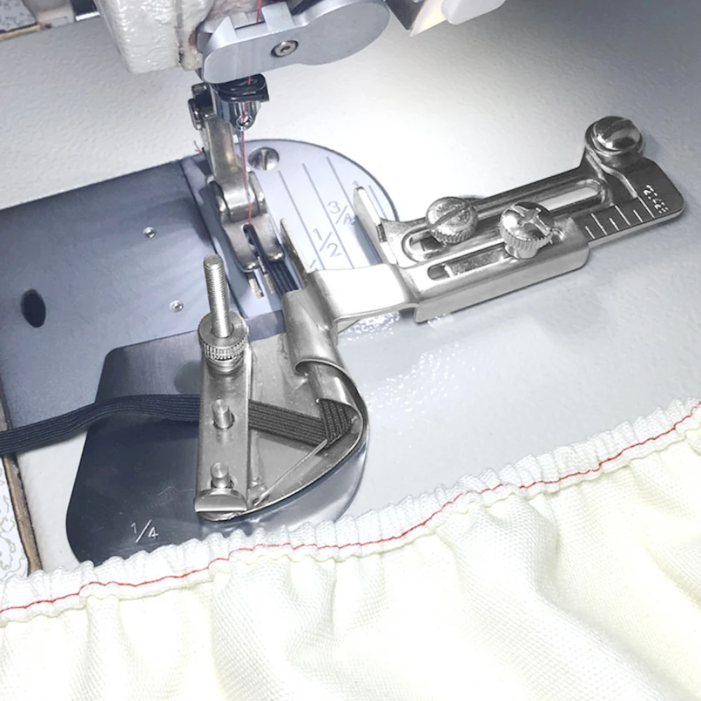 

Sewing Machine Rubber Elastic Band Hemming Tool Single Needle Machine Silver For Production High-Efficiency Production Device