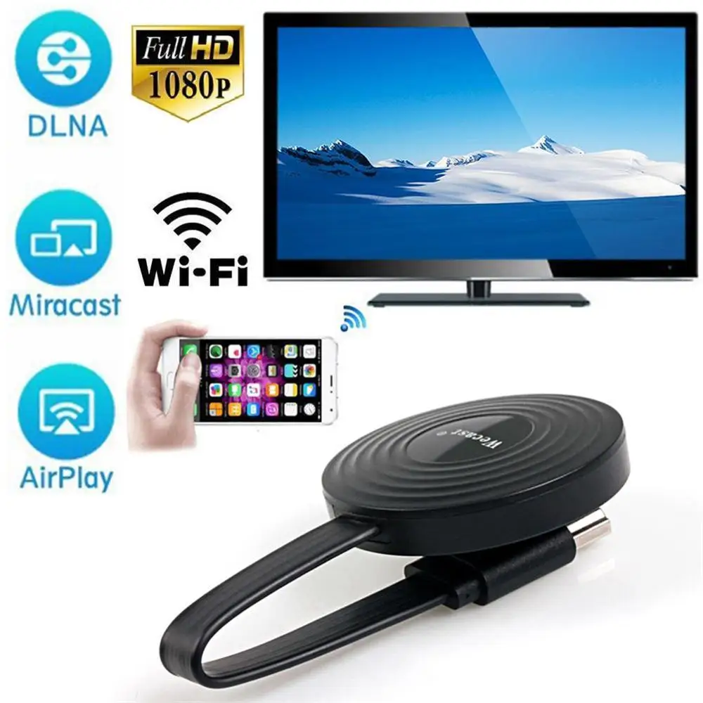Miracast/Airplay /Chromecast беспроводной HDMI Android IOS tv stick приемник Wifi Dongle mirror Screen streamer