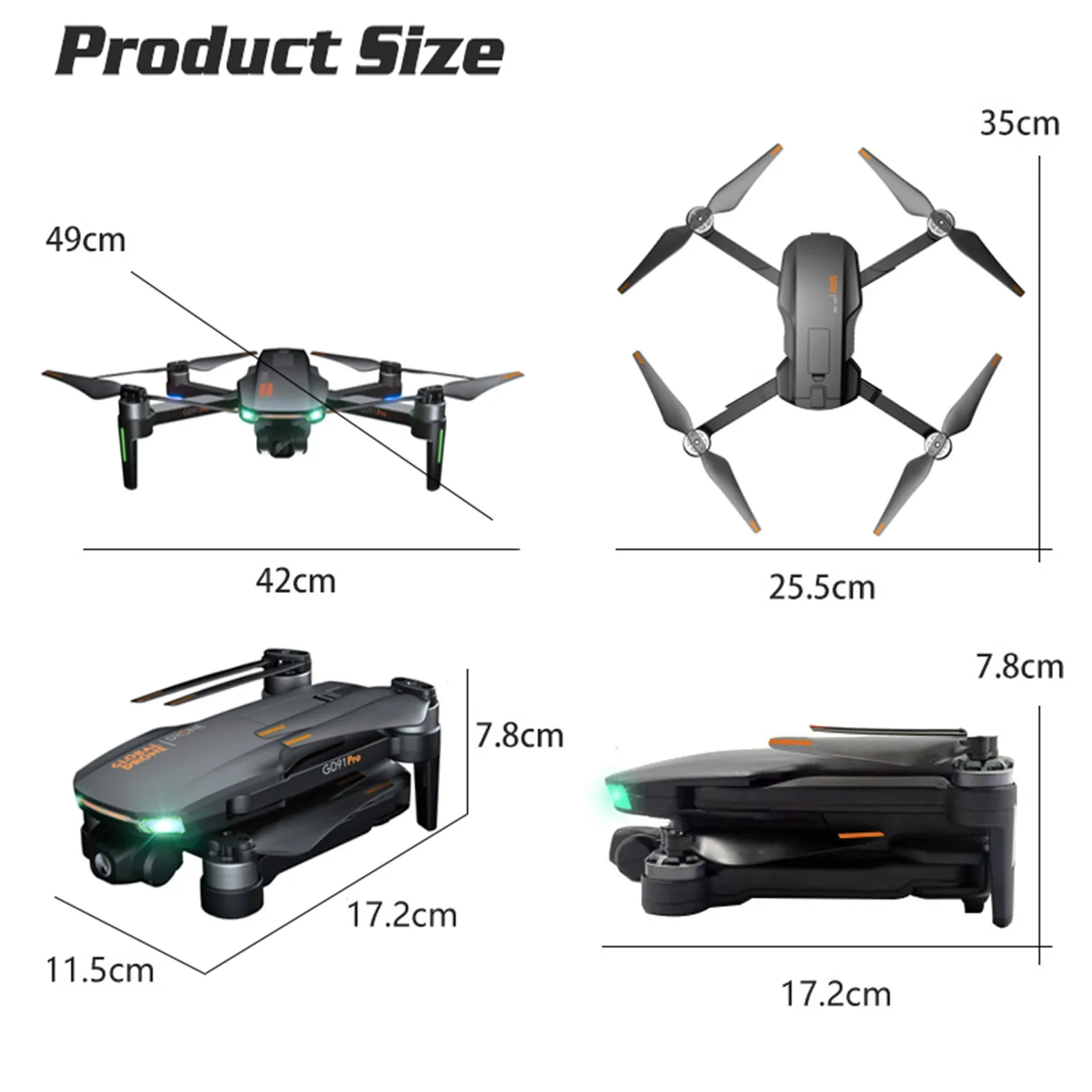 

Camera Drones GD91 Quadcopter Max-Drone 4K HD Camera 5G Wifi 3-Axis Gimbal Profesional Dron-RC Helicopter with camera Mini drone