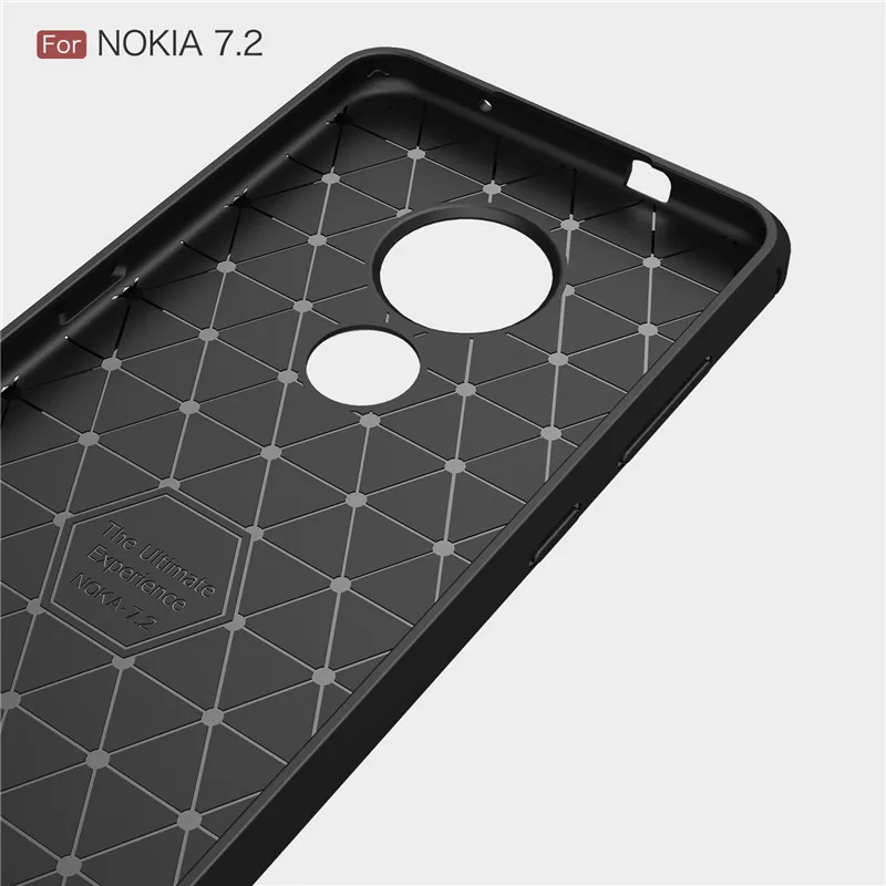 For Case Nokia 7.2 Cover Shockproof Silicone Brushed Bumper Phone Funda Coque 6.3&quot |