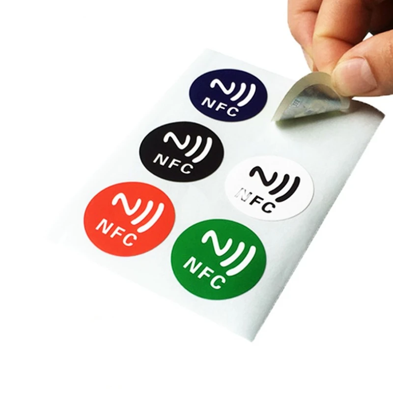 

6 шт., водонепроницаемые наклейки NFC для всех телефонов