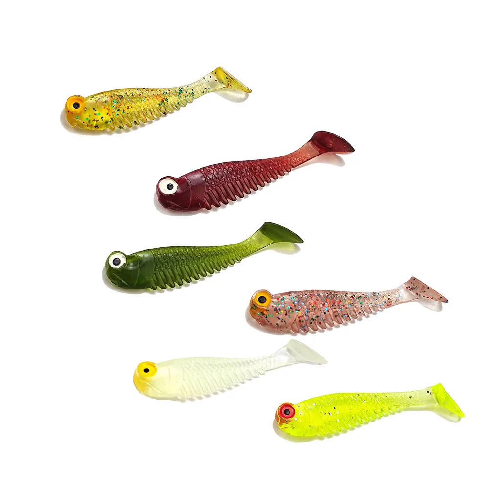 

20 шт., Мягкая силиконовая рыболовная приманка, 5,5 см, 1,3 г