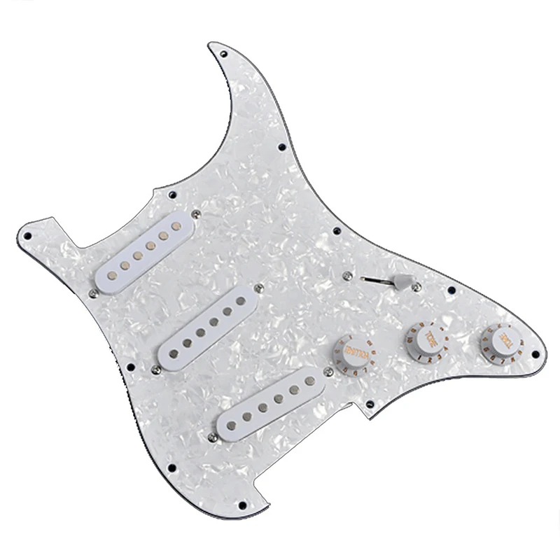 Электрическая Гитара Pickguard загруженные Предварительно Проводные пикапы 11