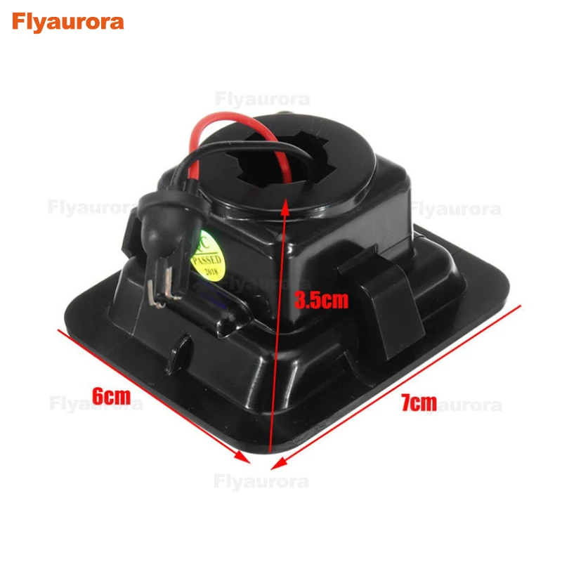 Flyaurora, 1 пара, светодиодный фонарь для автомобиля, для фокусировки, светодиодный, боковое зеркало для автомобиля, лужа, логотип, светильник, зеркало заднего вида, прожектор, светильник для Ford Focus