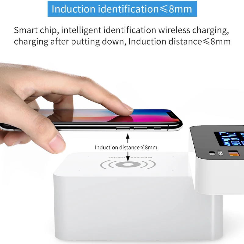 QI Беспроводное зарядное устройство Quick Charge 3 0 Smart usb type C зарядная станция