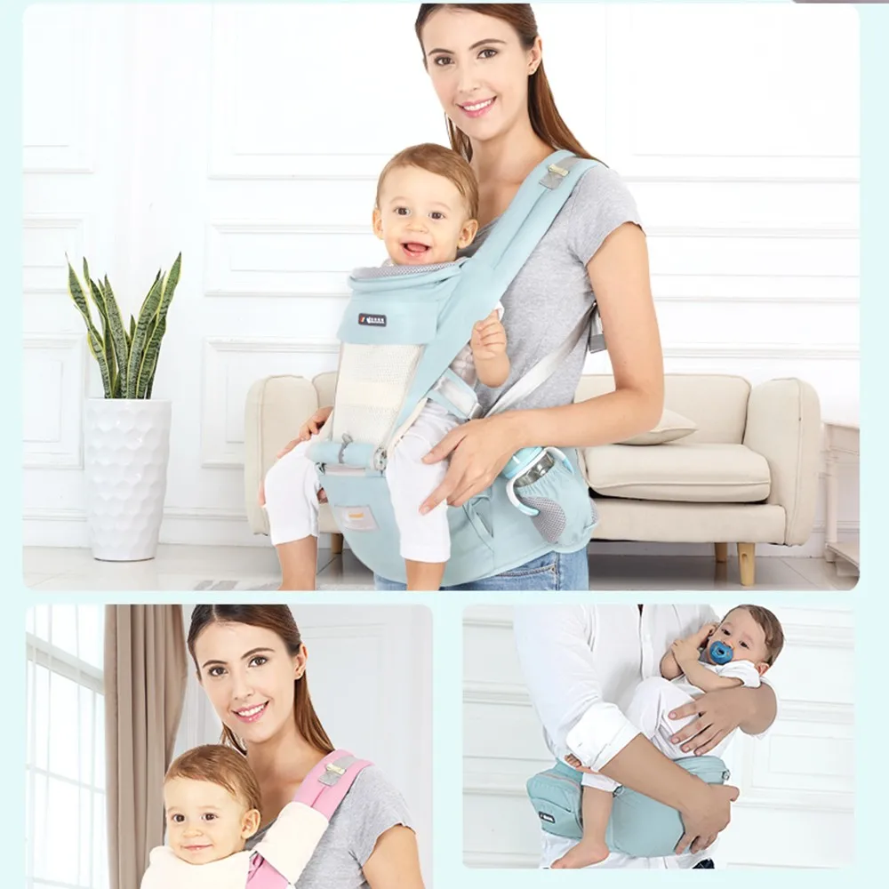 

Baby Carrier Backpacks Breathable Ergonomic Newborn Baby Kangaroo Hipseat Heaps Sling Carrier Wrap Baby Travel Holding Belt