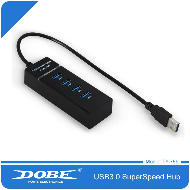 Портативный 4 порта USB 3 0 концентратор Высокоскоростной Разветвитель кабель