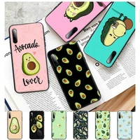 cute cartoon avocado food silicone cell phone case cover for huawei y6 y7 y9 prime 2019 y9s mate 10 20 40 pro lite nova 5t