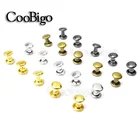 Металлические заклепки, кожаный гвоздик, круглая двойная крышка, сделай сам, ремесло, Декор, шитье, одежда, аксессуары, браслет, ошейник ремень для питомца Bag, шляпа, обувь, 500 шт.