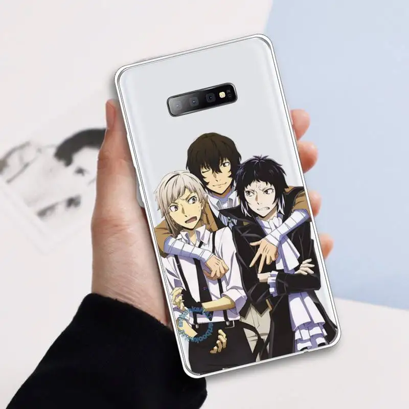 

bungou stray dogs Japan anime Phone Case Transparent For Samsung Galaxy A 71 21s S note 8 9 10 plus 20 ultra