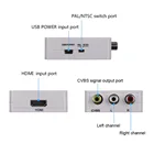 HDMI К AV скейлер адаптер HD видео конвертер коробка HDMI к RCA AVCVSB LR видео 1080P HDMI2AV Поддержка NTSC PAL оптовая продажа