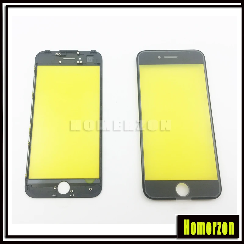 5 шт./лот Замена переднего стекла объектив с рамкой для iPhone 7/7plus ЖК-экран внешняя