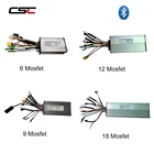 Контроллер электровелосипеда 6 9 12 18 Mosfet 36V 48v контроллер для электровелосипеда синусоидальный сигналдвойной режим бесщеточный KT Электрический контроллер