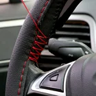 Кожаные чехлы на руль для Hyundai Elantra Tucson Sonata IX35 I30 Solaris, Creta Verna Grand I10