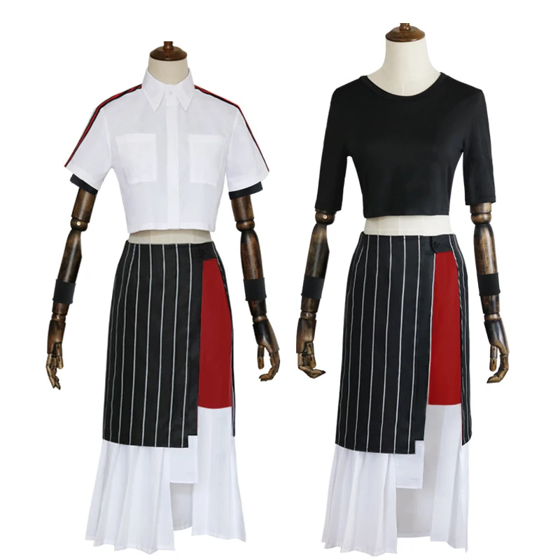 Женский костюм для косплея из аниме-агента времени Qiao Ling топ юбка блузка модный