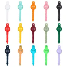 Silicone Protective Case For AirTag Case Skin-friendly Light Protective Cover Wearable Pet Collar Anti-lost Device Bone Keychain