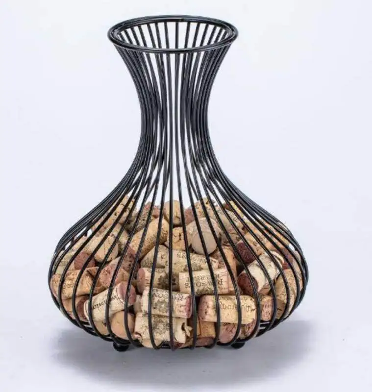 Retro Wine Bottle Cork Holder Storage Container Decanter Metal Basket WIne Stopper | Мобильные телефоны и аксессуары