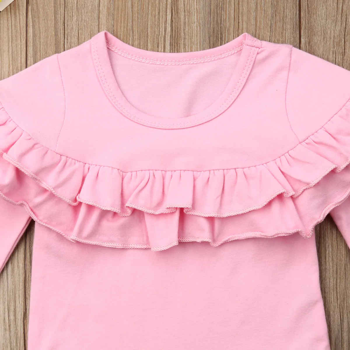 Удобные Хлопковые цельные боди с длинными рукавами для новорожденных девочек