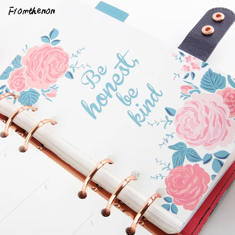 Rosebush серия A6 разделители планировщика для Dokibook блокнот на спирали Дневник