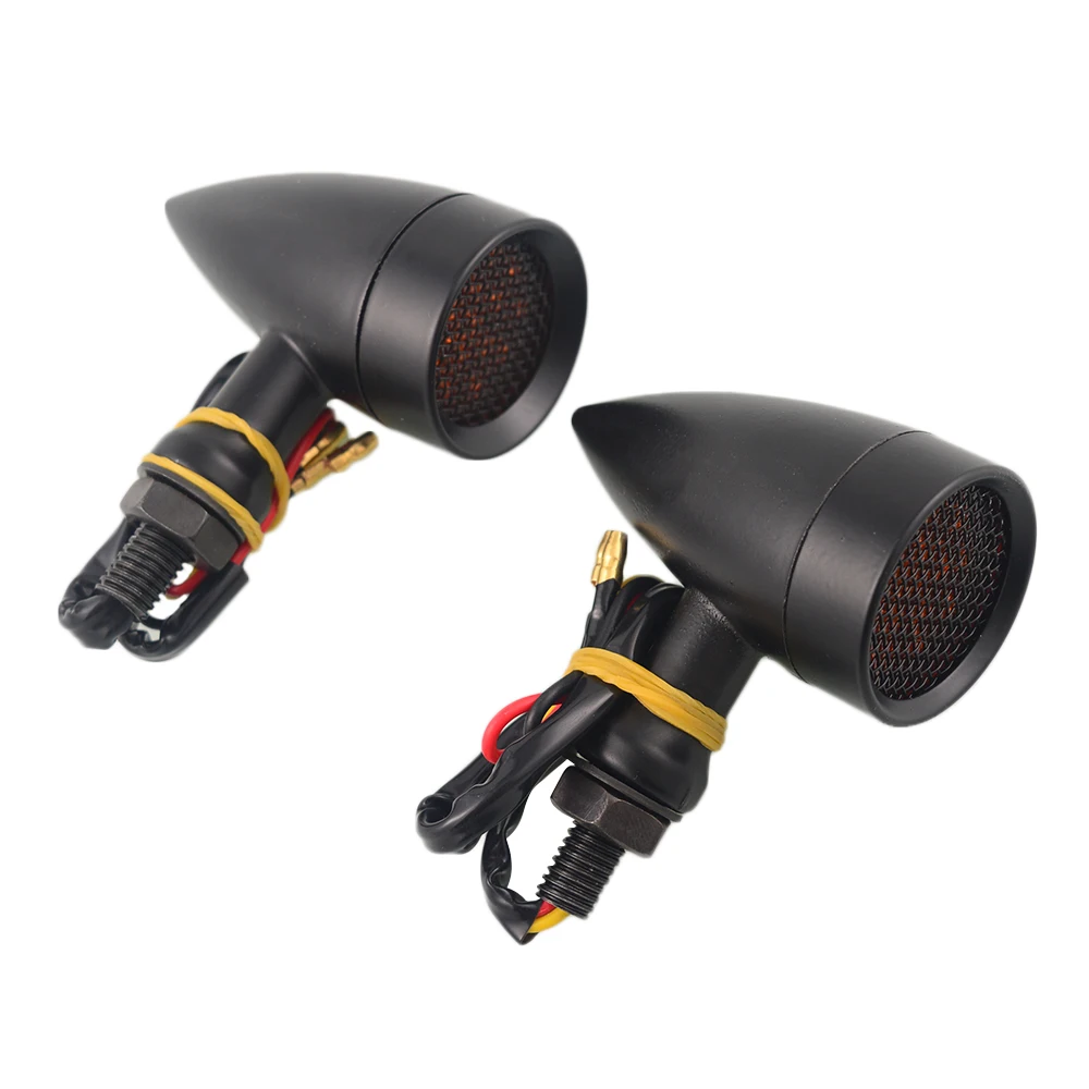 1 пара 10 мм ретро-пуля светодиодный сигнал поворота стоп-сигнал сетчатая линза