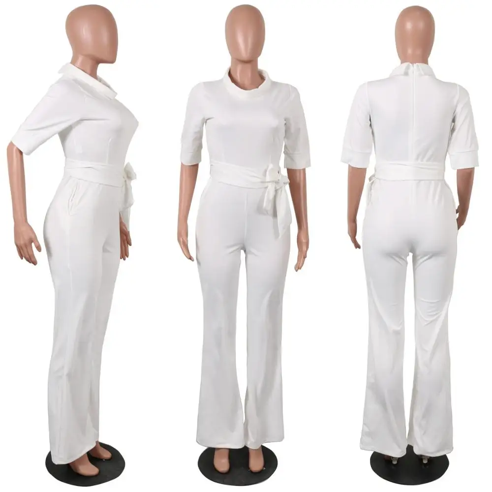 Женский модный комбинезон с высокой талией и длинным рукавом Осенний