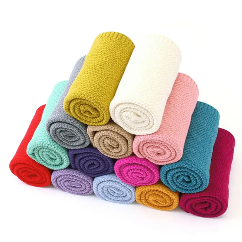 Одеяло для новорожденных вязаное крючком зимнее теплое Пеленальное сна | Мать и