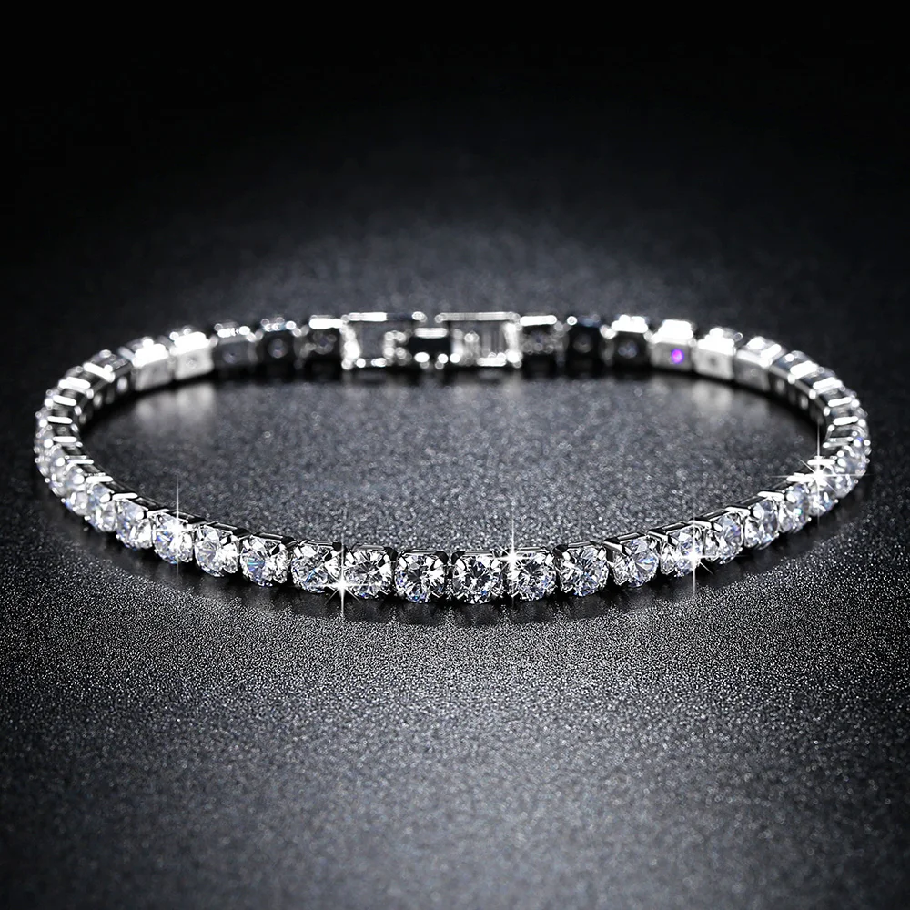 

CZ Tennis Bracelet for Women Men Exquisite Fashion Charm Braclet Chain Hip Hop Bracelets No Fade Jewelry