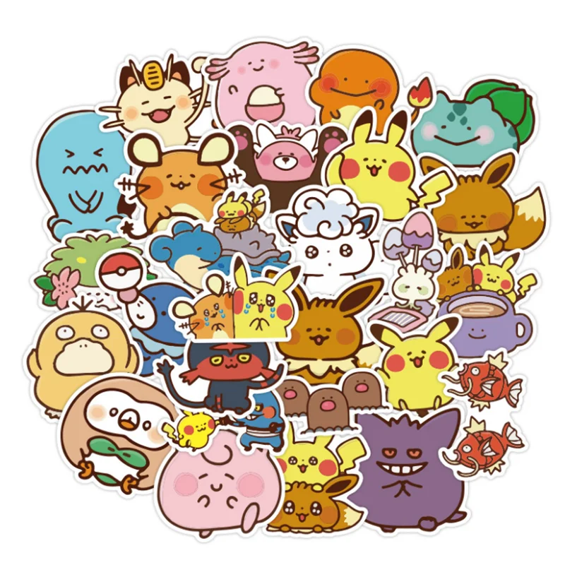 

10/30/50PCS Cartoon Small Fresh Cute Suitcase Guitar Car Motorcycle Decoration Graffiti Waterproof Decoration Sticker Wholesale