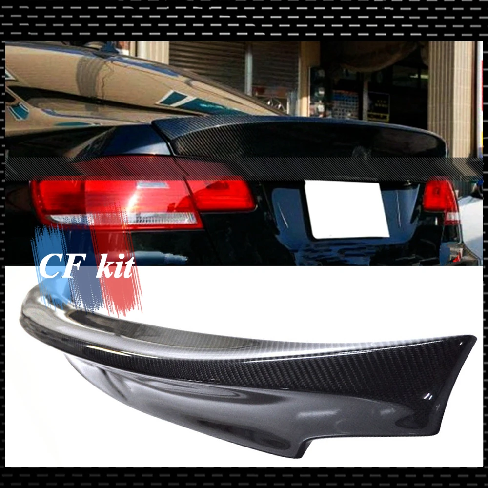 Задние губы из натурального углеродного волокна для BMW E92 E93 M3 2007 2012 спойлер