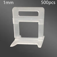 500pcs 1mm leveling base tile levelling spacers flooring tiling tool for suit household system floor tile kits tools