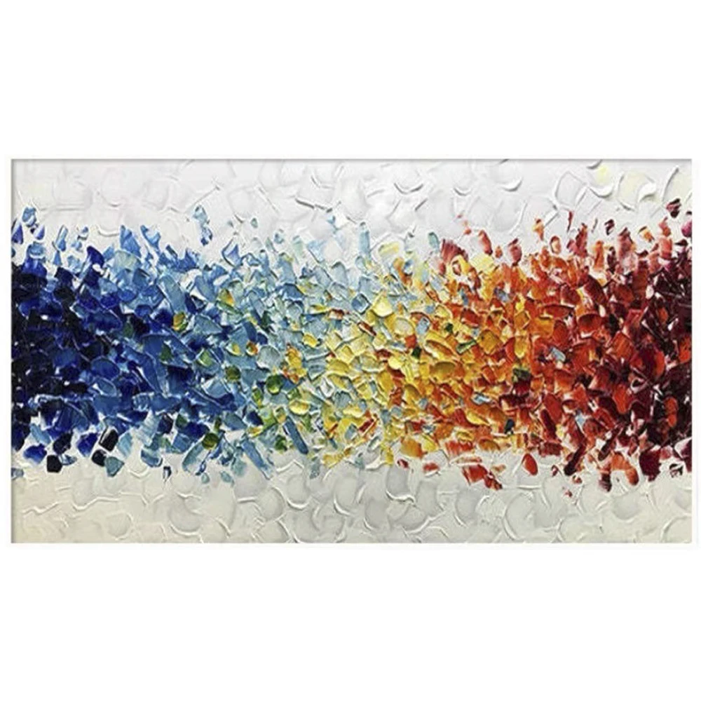 Современная холщовая настенная живопись знаменитая декоративная большая ручная