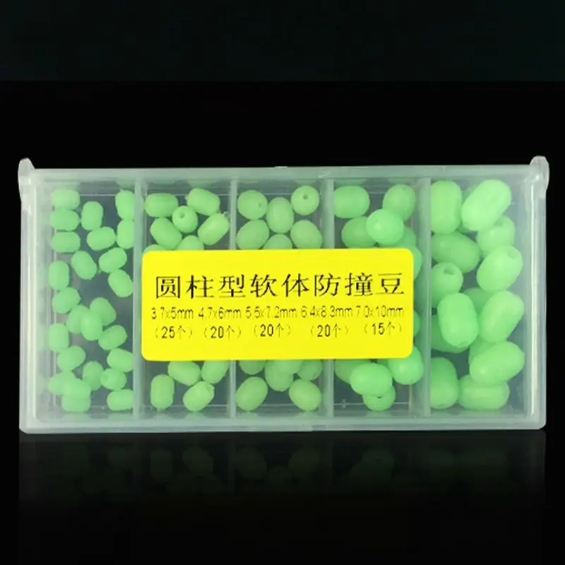 100 шт Овальные мягкие светящиеся бусины для рыбалки морские рыболовные приманки