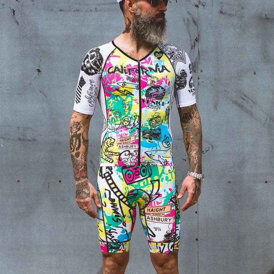 Trisuit 18 LOVE THE PAIN Triathlon Pro Team, спортивный костюм для велоспорта, Мужская одежда для велоспорта на заказ с коротким рукавом, Ciclismo Maillot Skinsuit - Цвет: Trisuit 18