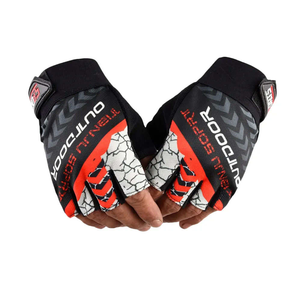 

NEW Anti-slip Anti-sweat Cycling Gloves Men Women Half Finger Gloves Breathable Anti-shock Sports Bike Bicycle Glove linterna