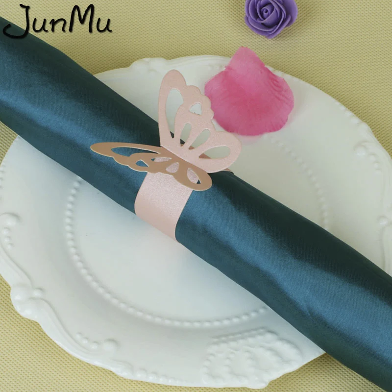 Бумажные кольца для салфеток в форме бабочки свадебного украшения товары