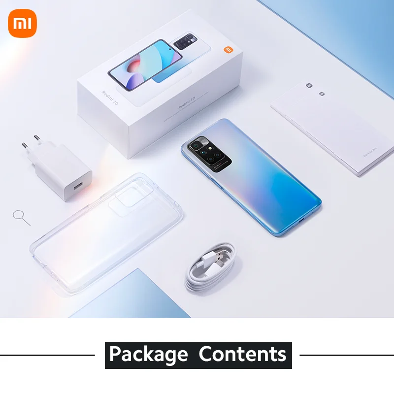 Xiaomi-Smartphone Redmi 10, versi&oacute;n Global, 4G, 64G/128G, c&aacute;mara cu&aacute;druple ia de 50MP, pantalla FHD de 90Hz, Helio G88, ocho n&uacute;cleos, NFC-5