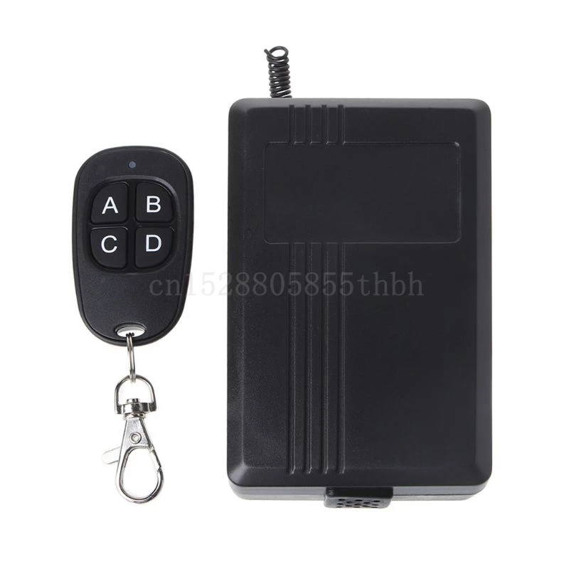 

AC 85-250V 4CH Wireless RF Remote Control Switch Security System Receiver Transmitter 433MHz for Garage Doors Gate