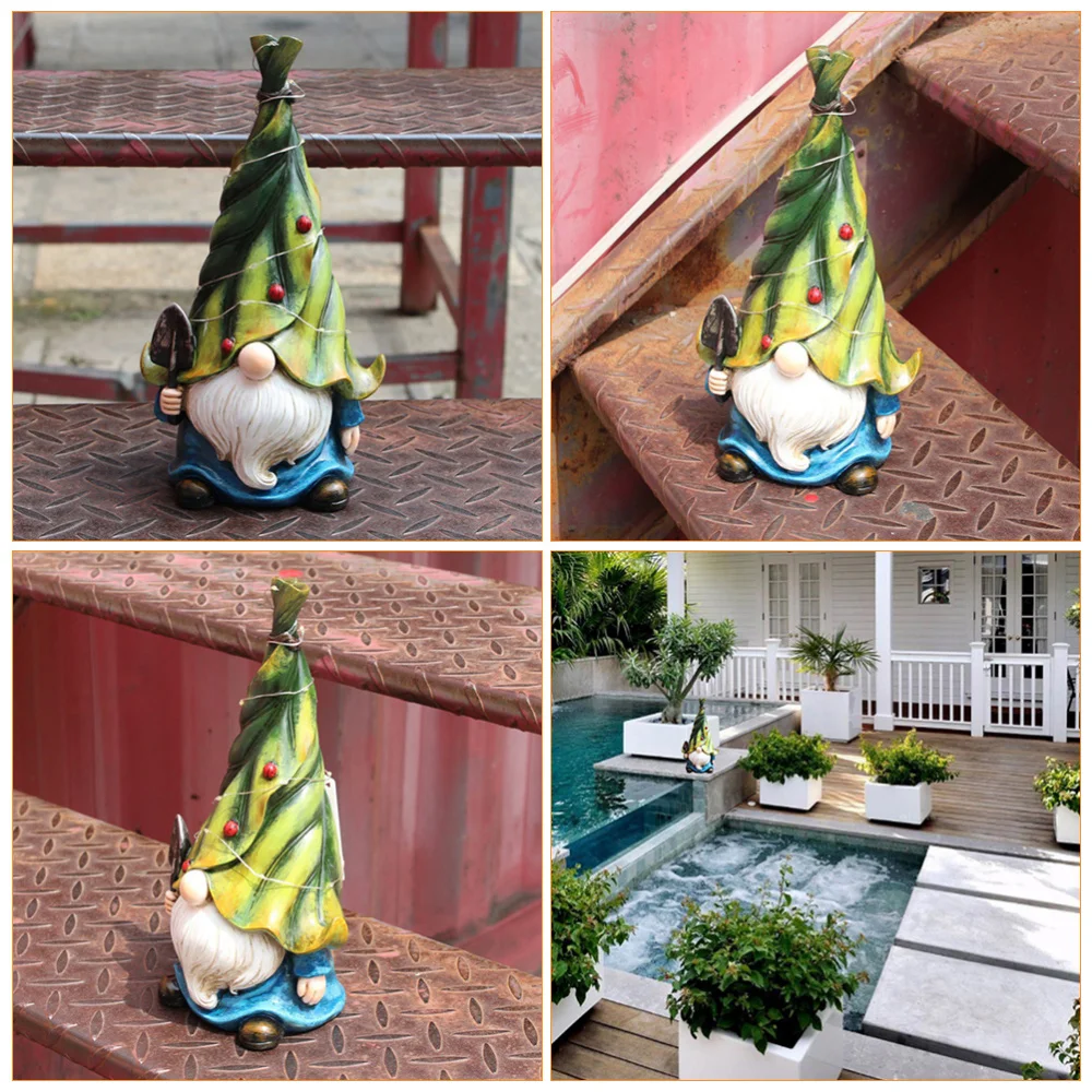 

1pc Solar Light Gnome Ornament Christmas Decoration Party Decor for Home
