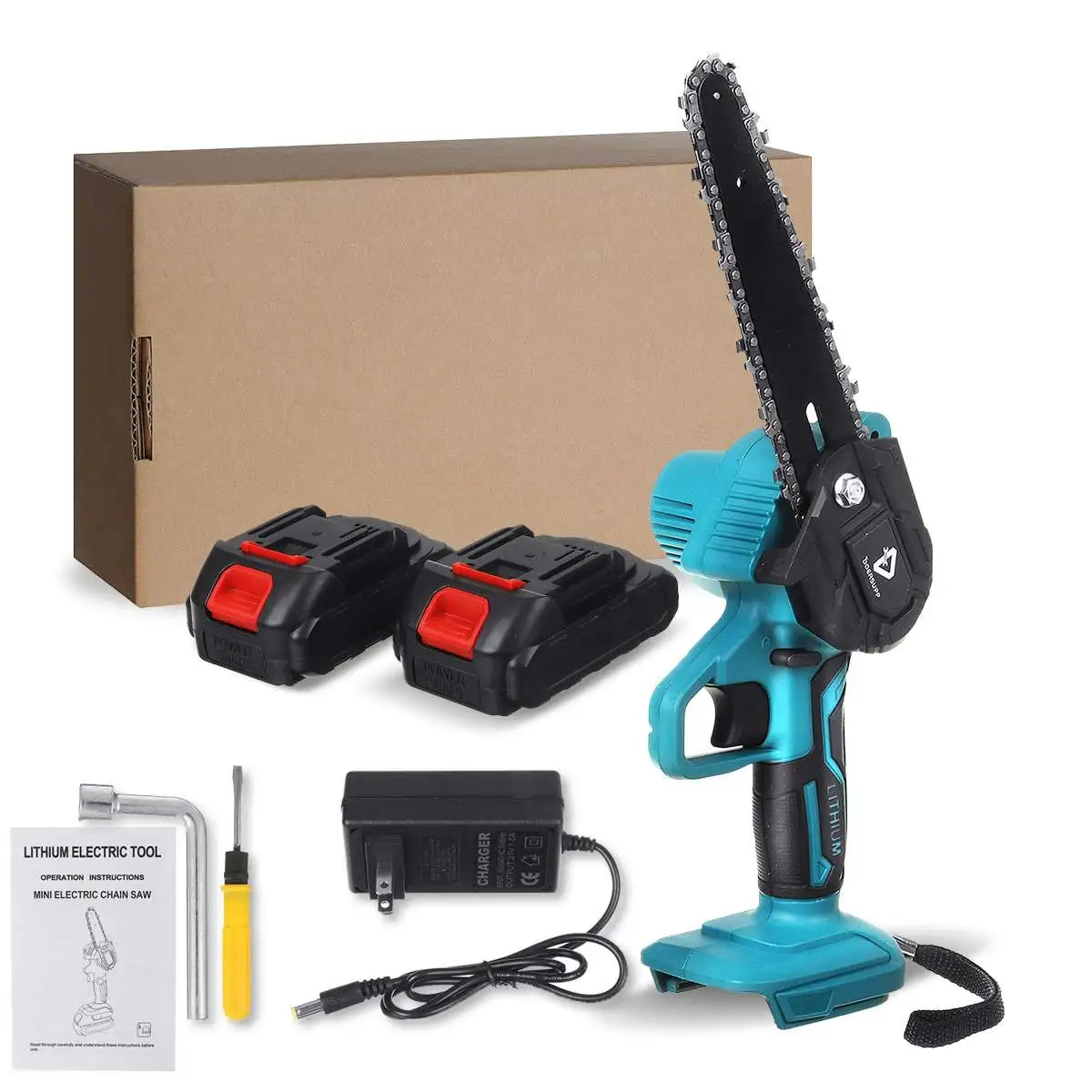 

6 Inch For Makiita 2/1 Battery Electric Chain Saw 1000W Garden Pruning Logging Labor Saving Wireless Tree Logging Trimming Saws