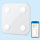 Цифровые весы для ванной комнаты, напольные беспроводные умные весы с анализатором состава тела, Bluetooth, приложение для смартфона