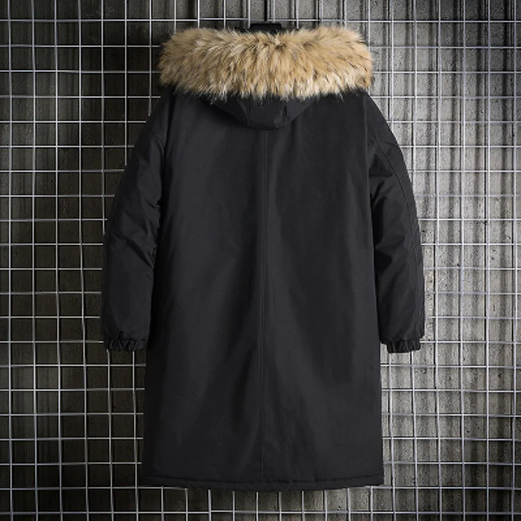 Winter Men Warm Jacket New Style Fashion Fur collar Hooded Thickening Cotton Casual Loose Large Size Men Parkas