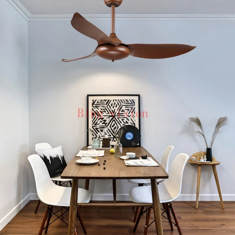 Коричневый и белый цвет промышленный Винтаж потолочный вентилятор без