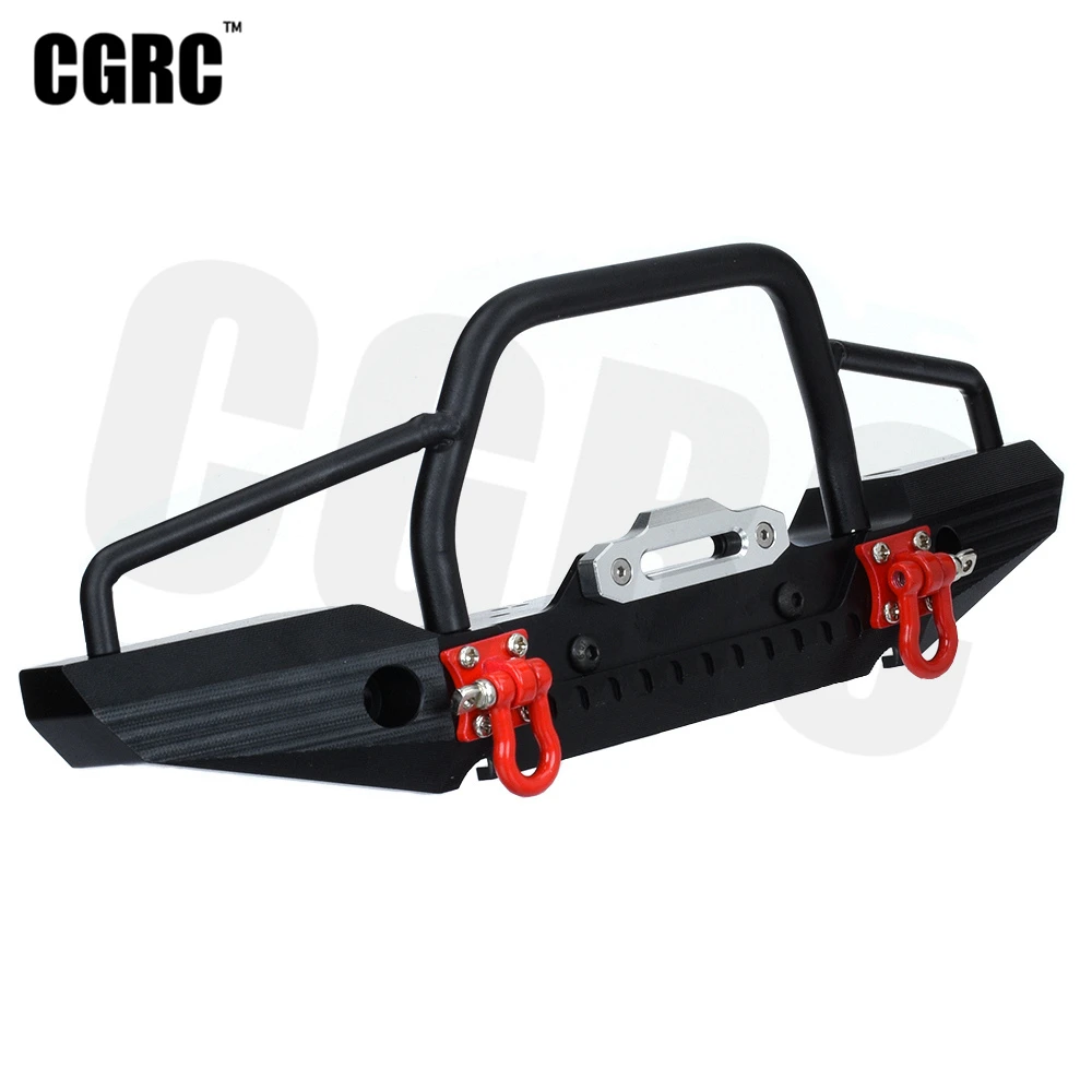 Металлические передние бамперы RC Car CNC светодиодный светильник кой для 1/10 Crawler TRX4