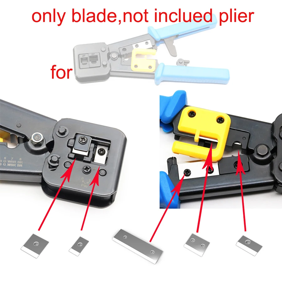 rj45 spare blade for RJ 45 crimper Crimping Cable Stripper knife pressing clamp RJ12 RG45 pliers Replacement tools accessories
